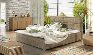 Кровать NORE Latina MTP, 140х200 см, светло-коричневая цена и информация | Кровати | pigu.lt