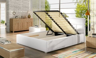 Кровать NORE Latina MTP, 140х200 см, светло-коричневая цена и информация | Кровати | pigu.lt
