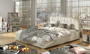 Кровать Grand MD, 160x200 см, кремовая цена и информация | Кровати | pigu.lt