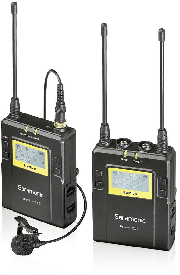 Saramonic UwMic9 TX9+RX9k kaina ir informacija | Priedai fotoaparatams | pigu.lt