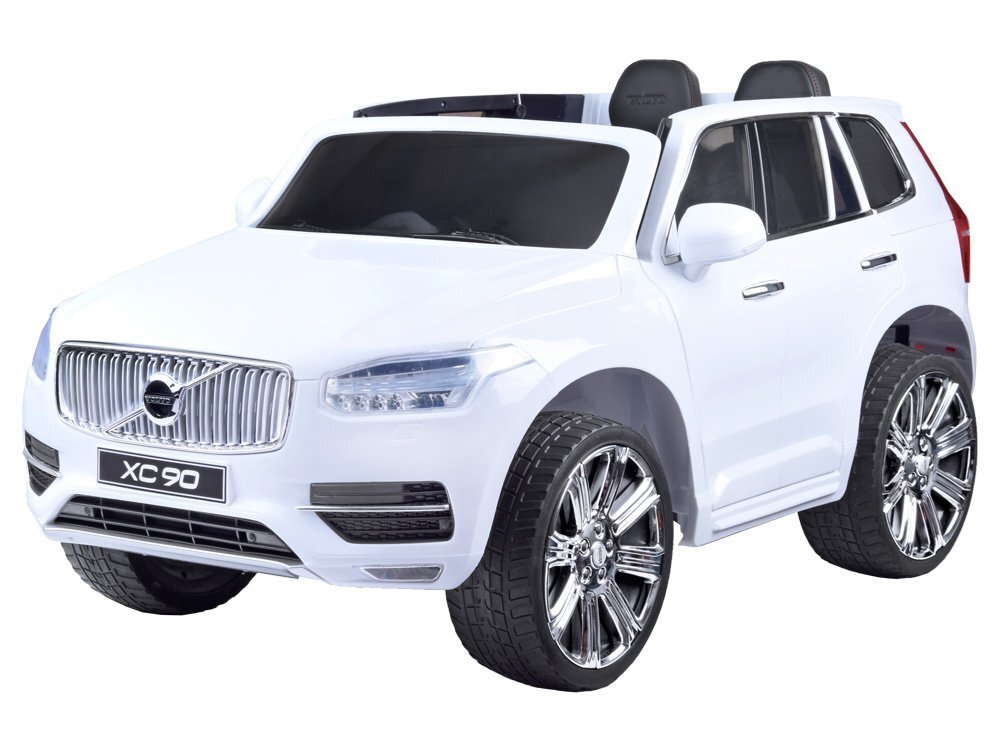 Vaikiškas dvivietis visureigis "VOLVO XC90" , baltas kaina ir informacija | Elektromobiliai vaikams | pigu.lt