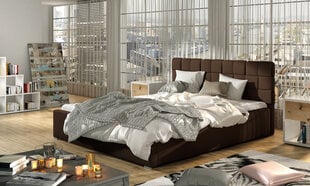 Кровать Grand MD, 200x200 см, коричневая цена и информация | Кровати | pigu.lt