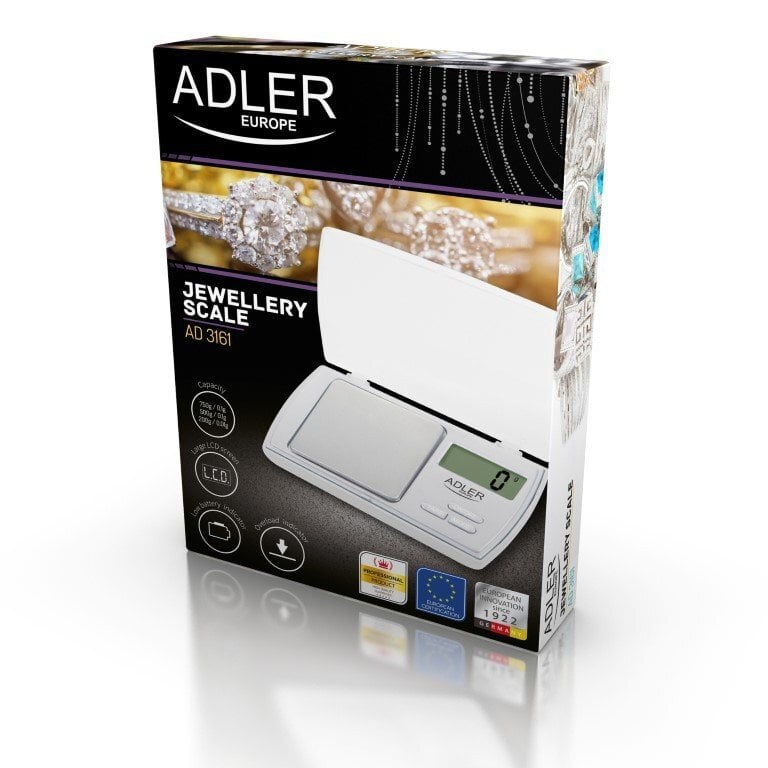 Adler AD 3161 kaina ir informacija | Svarstyklės (virtuvinės) | pigu.lt