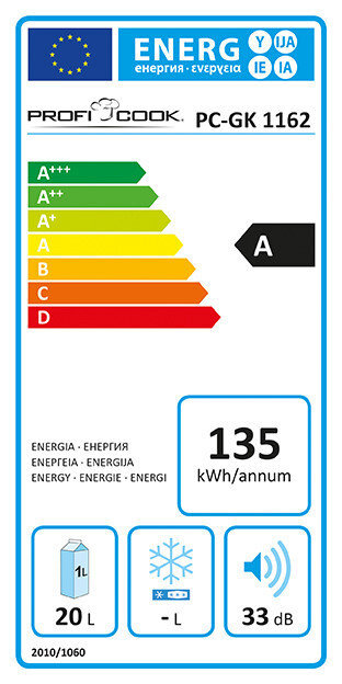 Proficook PC-GK1162 kaina ir informacija | Vyno šaldytuvai | pigu.lt