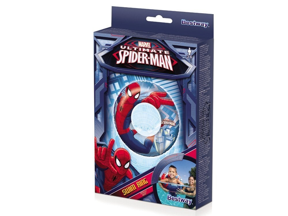 Pripučiamas ratas Bestway Spiderman , 56 cm цена и информация | Pripučiamos ir paplūdimio prekės | pigu.lt