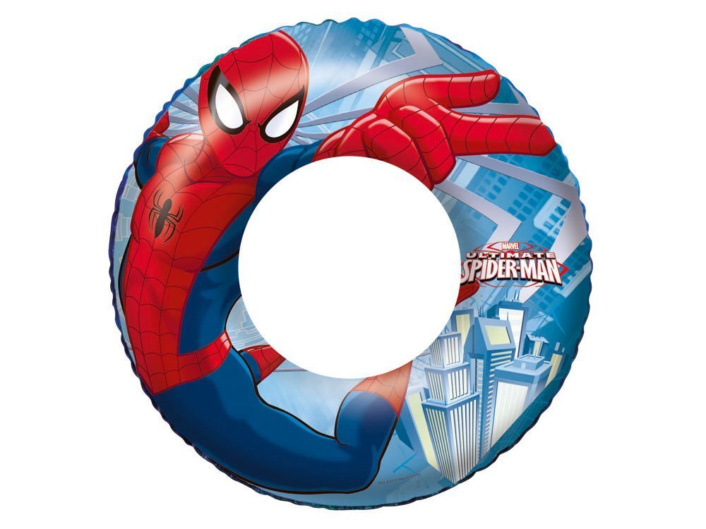 Pripučiamas ratas Bestway Spiderman , 56 cm kaina ir informacija | Pripučiamos ir paplūdimio prekės | pigu.lt