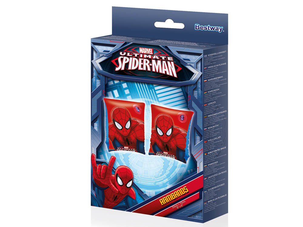 Pripučiamos rankovės Bestway Spiderman kaina ir informacija | Plaukimo liemenės ir rankovės | pigu.lt