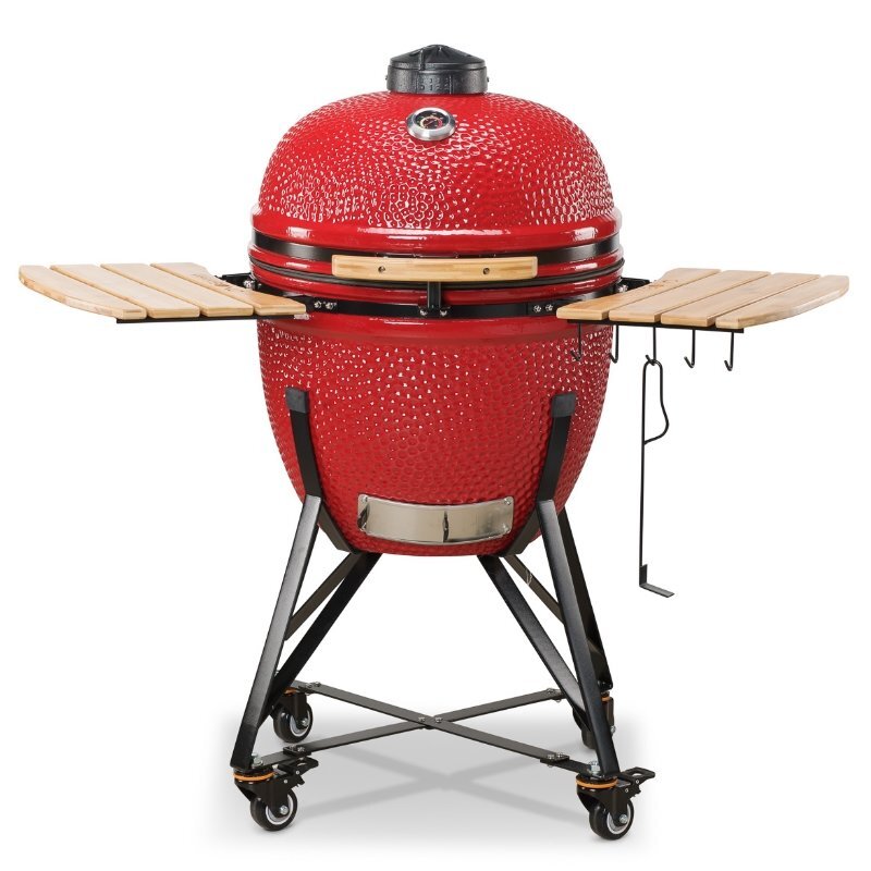 Keraminė kepsninė KAMADO BONO GRANDE 59cm, raudona kaina ir informacija | Kepsninės, griliai | pigu.lt