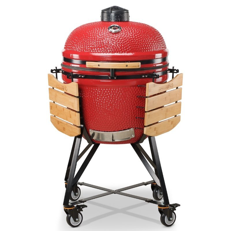 Keraminė kepsninė Kamado Bono Limited, 64cm, raudona kaina ir informacija | Kepsninės, griliai | pigu.lt