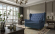 Sofa NORE Aros, mėlyna цена и информация | Sofos | pigu.lt