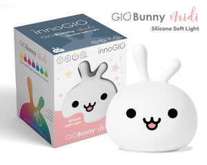 Ночник InnoGio Bunny LJC-122 цена и информация | Товары для безопасности детей дома | pigu.lt