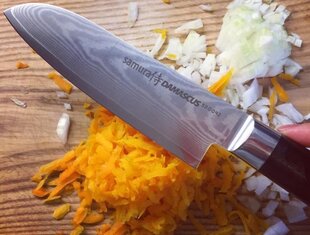 Samura DAMASCUS маленький нож Santoku , 15см цена и информация | Ножи и аксессуары для них | pigu.lt