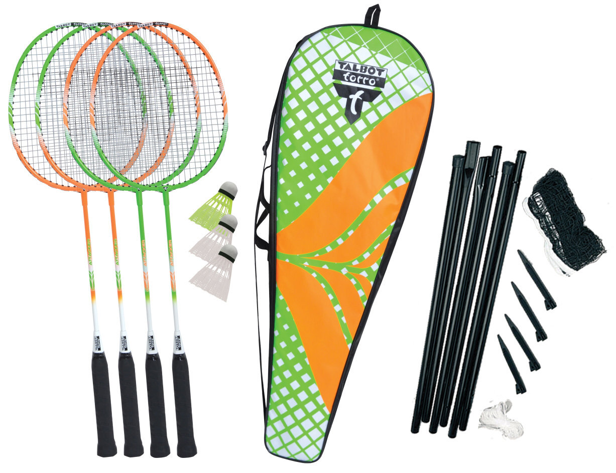 Badmintono rinkinys Talbot Torro 4-Attacker Plus цена и информация | Badmintonas | pigu.lt