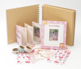 instax rinkinys 1-ajam vaiko gimtadieniui, rožinis kaina ir informacija | Rėmeliai, nuotraukų albumai | pigu.lt