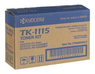 Тонер Kyocera 1T02M50NLV (оригинал; 1600 страниц; черный) цена и информация | Картриджи для лазерных принтеров | pigu.lt