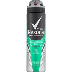 Purškiamas dezodorantas - antiperspirantas Rexona Motionsense Quantum Dry vyrams 150 ml kaina ir informacija | Dezodorantai | pigu.lt