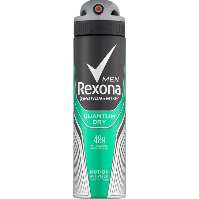 Purškiamas dezodorantas - antiperspirantas Rexona Motionsense Quantum Dry vyrams 150 ml цена и информация | Dezodorantai | pigu.lt