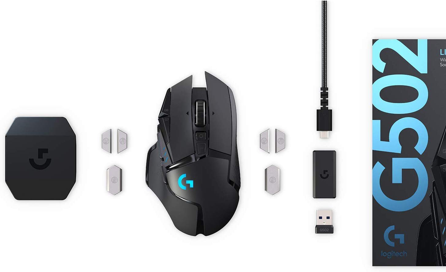 Logitech G502 Lightspeed цена и информация | Pelės | pigu.lt