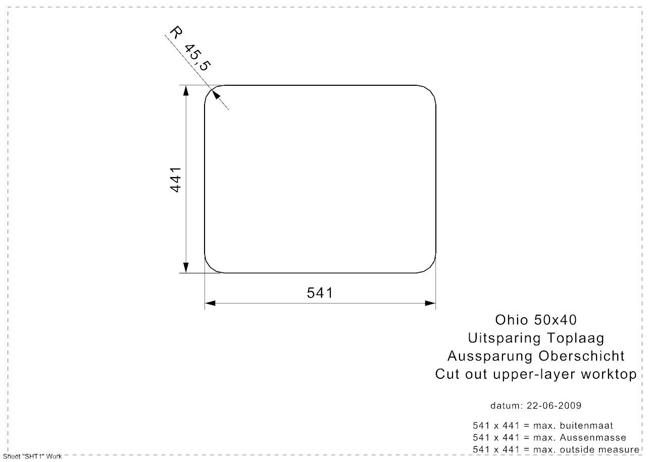 Unikali spalvota kriauklė su prabangia metalo ir perlamutro danga Reginox Ohio 50X40 Midnight sky (L) kaina ir informacija | Virtuvinės plautuvės | pigu.lt