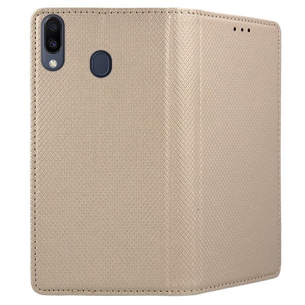 Mocco Smart Magnet Book Case For Samsung M205 Galaxy M20 Gold kaina ir informacija | Telefono dėklai | pigu.lt