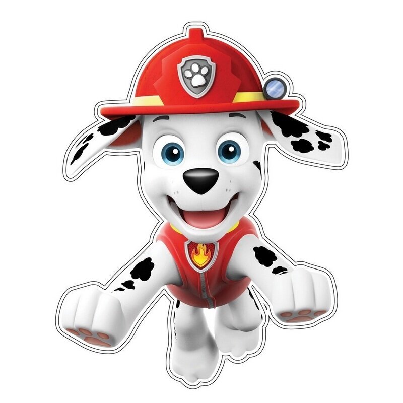 Vaikiškas sienų lipdukas Paw Patrol Marshall kaina ir informacija | Interjero lipdukai | pigu.lt