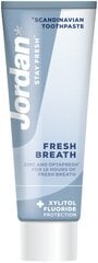 Зубная паста Jordan Fresh Breath, 75 мл цена и информация | Зубные щетки, пасты | pigu.lt