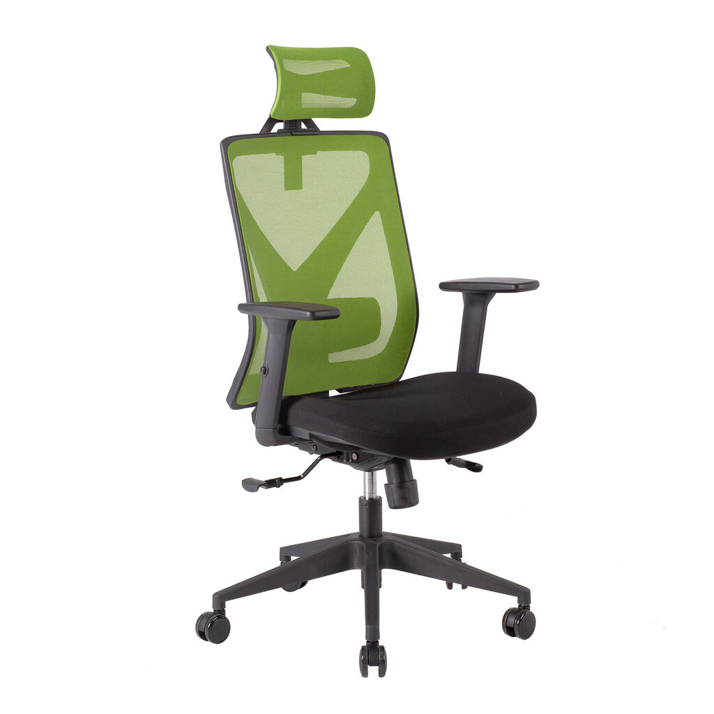 Biuro kėdė Home4You Mike, žalia/juoda kaina ir informacija | Biuro kėdės | pigu.lt