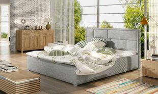 Кровать Latina MTP, 140х200 см, светло-серая цена и информация | Кровати | pigu.lt