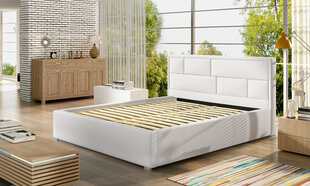Кровать Latina MD, 140х200 см, белая цена и информация | Кровати | pigu.lt