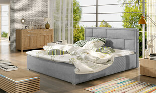 Кровать Latina MD, 160х200 см, серая цена и информация | Кровати | pigu.lt