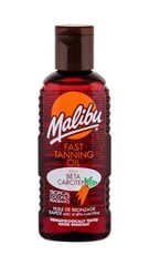 Įdegį skatinantis aliejus Malibu Fast Tanning 100 ml цена и информация | Кремы от загара | pigu.lt