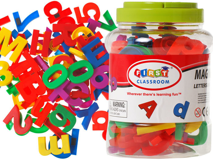 Magnetinės raidės ir skaičiai kaina ir informacija | Lavinamieji žaislai | pigu.lt