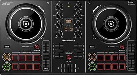 DJ pultas Pioneer DDJ-200, juodas цена и информация | Priedai muzikos instrumentams | pigu.lt