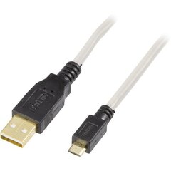 Deltaco USB-301-K kaina ir informacija | Laidai telefonams | pigu.lt