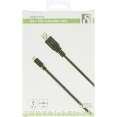 Deltaco MICRO-103, USB A, USB Micro B, 2m kaina ir informacija | Laidai telefonams | pigu.lt