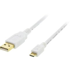 Deltaco MICRO-102, USB A, USB Micro B, 2m kaina ir informacija | Laidai telefonams | pigu.lt