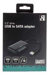 Deltaco USB3-SATA6G2, USB-A/SATA цена и информация | Кабели и провода | pigu.lt