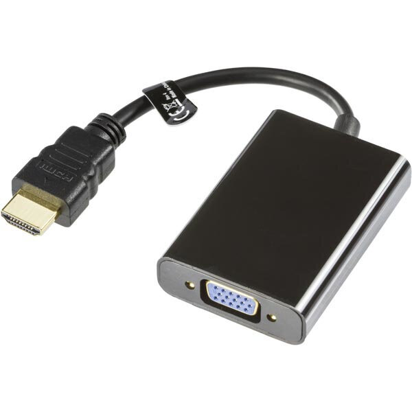 Deltaco HDMI-VGA7 kaina ir informacija | Adapteriai, USB šakotuvai | pigu.lt