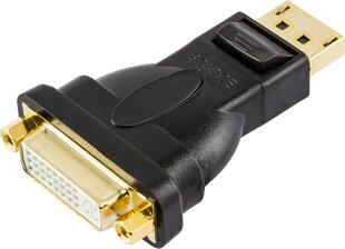 Deltaco DP-DVI, DisplayPort, DVI-D kaina ir informacija | Kabeliai ir laidai | pigu.lt