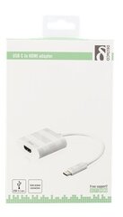 Deltaco USBC-HDMI1, USB-C/HDMI, 0.1 м цена и информация | Адаптеры, USB-разветвители | pigu.lt