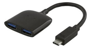 USB разветвитель Deltaco USBC-HUB4, USB C - USB A, 0.1 м цена и информация | Адаптеры, USB-разветвители | pigu.lt