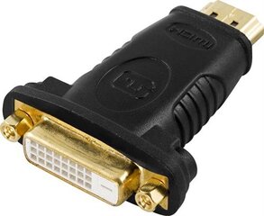 Deltaco HDMI-10, HDMI, DVI-D kaina ir informacija | Kabeliai ir laidai | pigu.lt