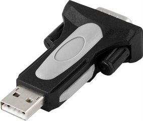 Deltaco UC-232C9, DB-9/USB-A, 1 м цена и информация | Кабели и провода | pigu.lt