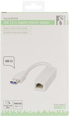 Deltaco USB3-GIGA4, USB 3.0, RJ45 kaina ir informacija | Kabeliai ir laidai | pigu.lt