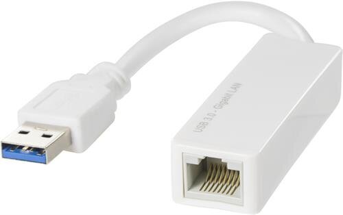 Deltaco USB3-GIGA4, USB-A/RJ45 kaina ir informacija | Kabeliai ir laidai | pigu.lt