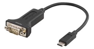 Deltaco USBC-1102, USB-C, RS-232, 0.2m цена и информация | Адаптеры, USB-разветвители | pigu.lt