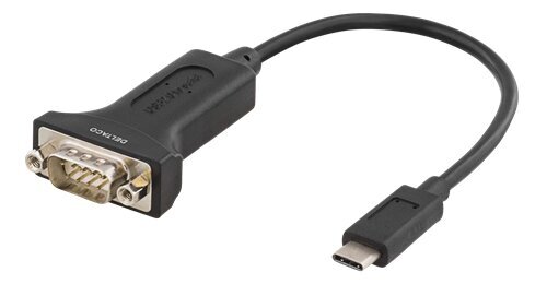 Deltaco USBC-1102, USB-C/RS-232, 0.2 m цена и информация | Adapteriai, USB šakotuvai | pigu.lt