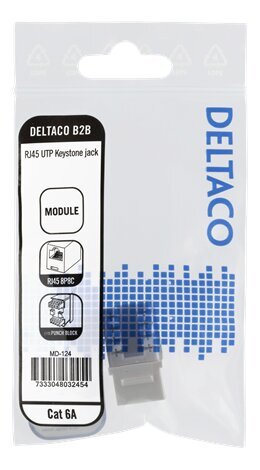 Deltaco MD-124, RJ45 UTP kaina ir informacija | Kabeliai ir laidai | pigu.lt