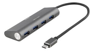 Deltaco USBC-1207 цена и информация | Адаптеры, USB-разветвители | pigu.lt