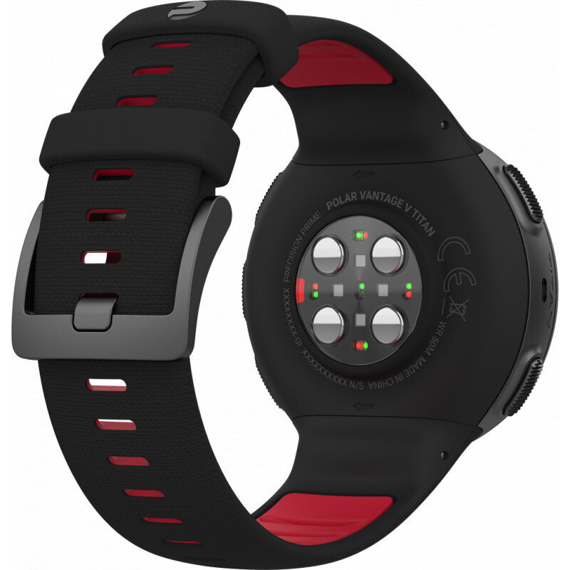 Polar Vantage V Titan HR Black/Red + Polar H10 Heart Monitor Strap kaina ir informacija | Išmanieji laikrodžiai (smartwatch) | pigu.lt